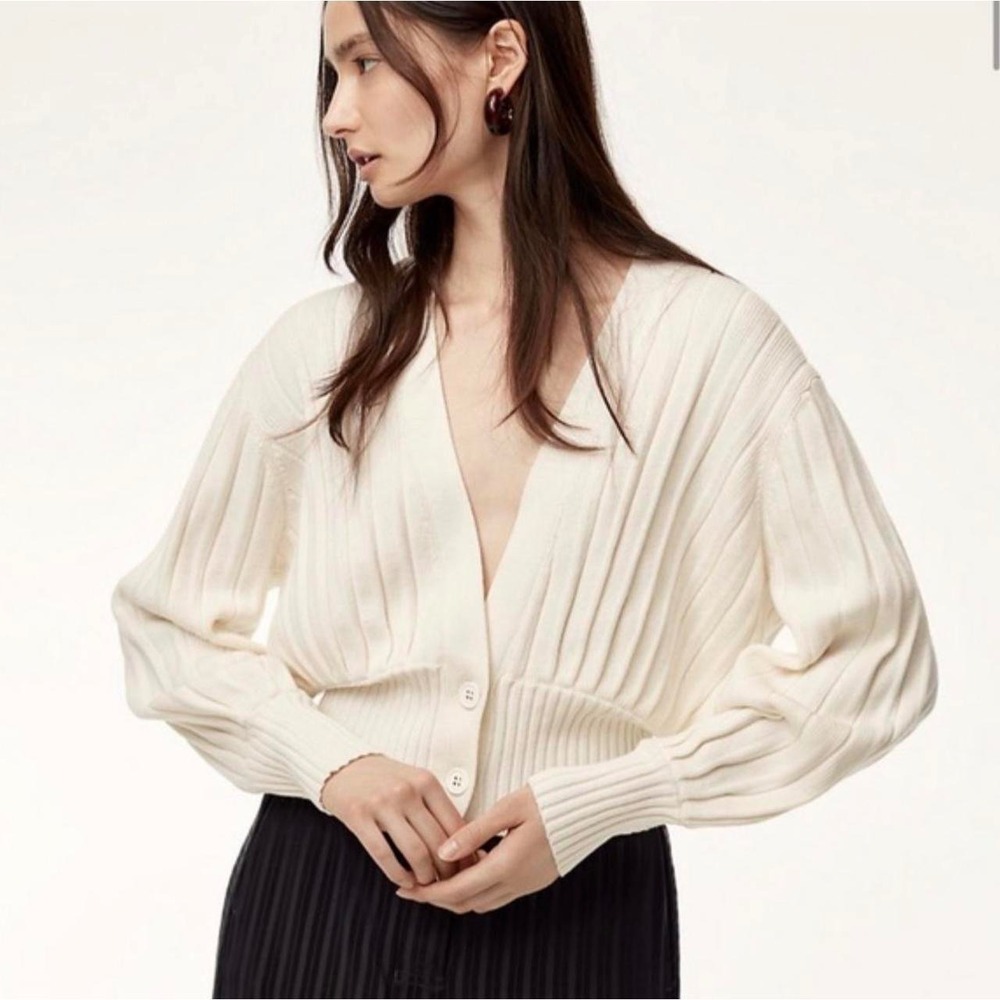 Wilfred, Thais Cardigan, Cream White, M, Excellent, MSRP $138